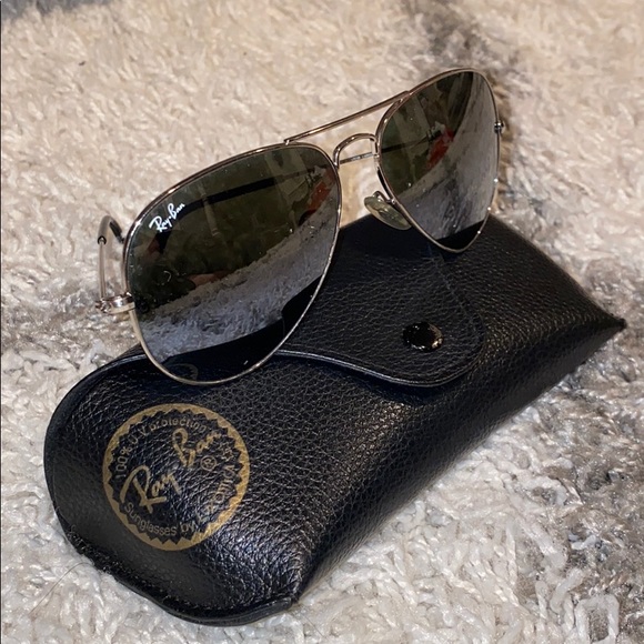Ray-Ban Silver Aviator Sunglasses main image 2